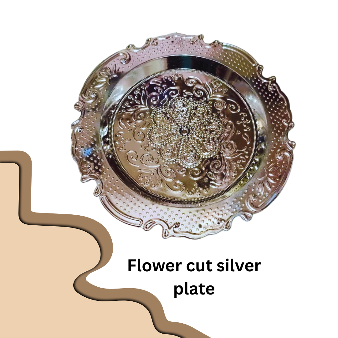 Flower Cut Silver Plate