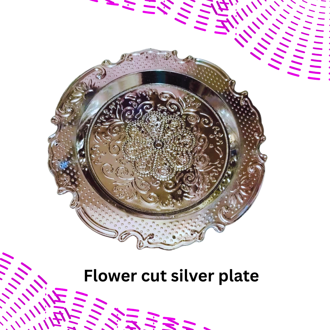 Flower Cut Silver Plate