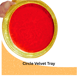 Circle Velvet Tray