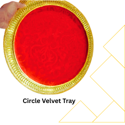 Circle Velvet Tray