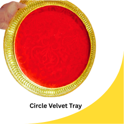 Circle Velvet Tray