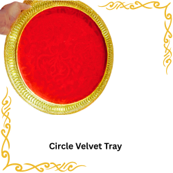 Circle Velvet Tray