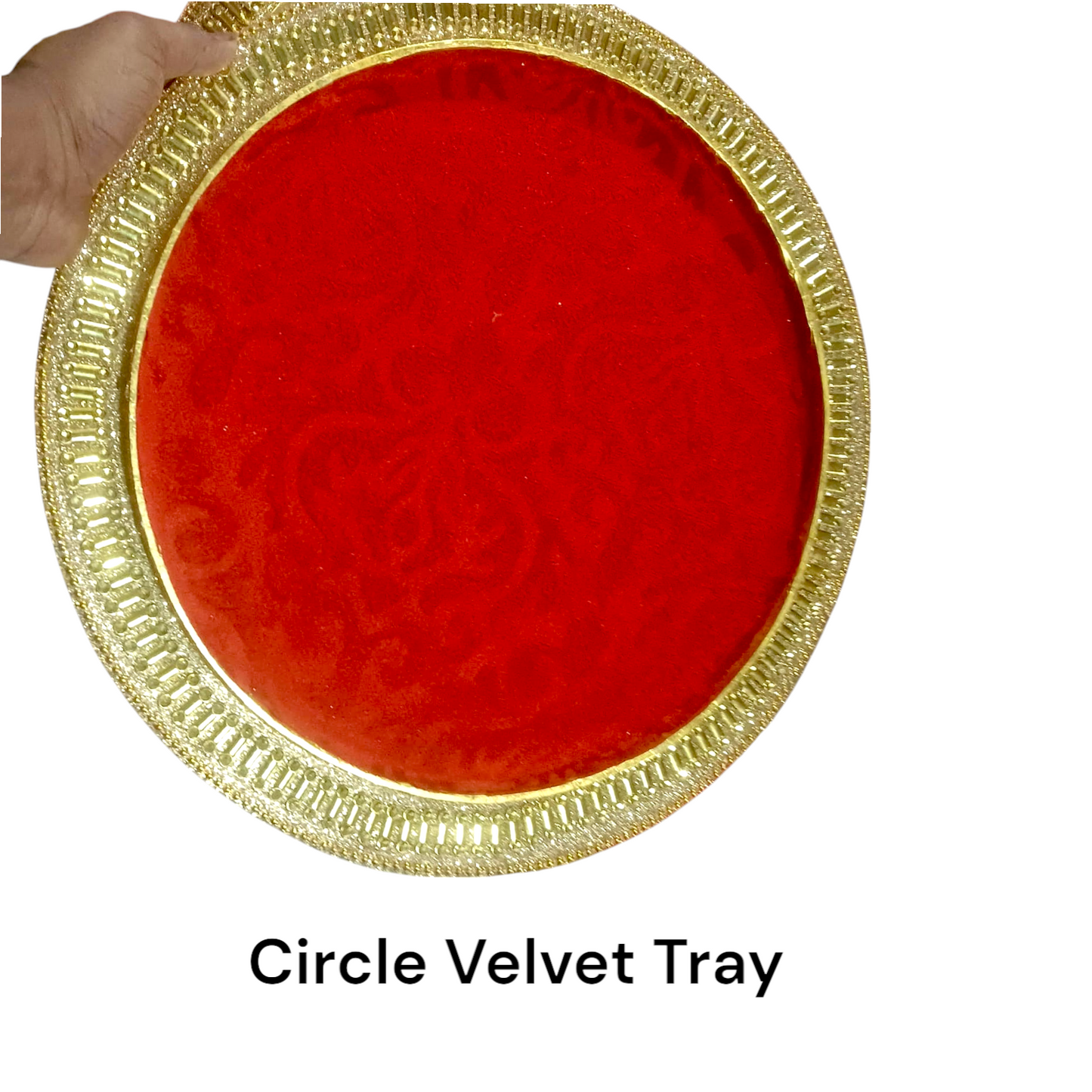 Circle Velvet Tray