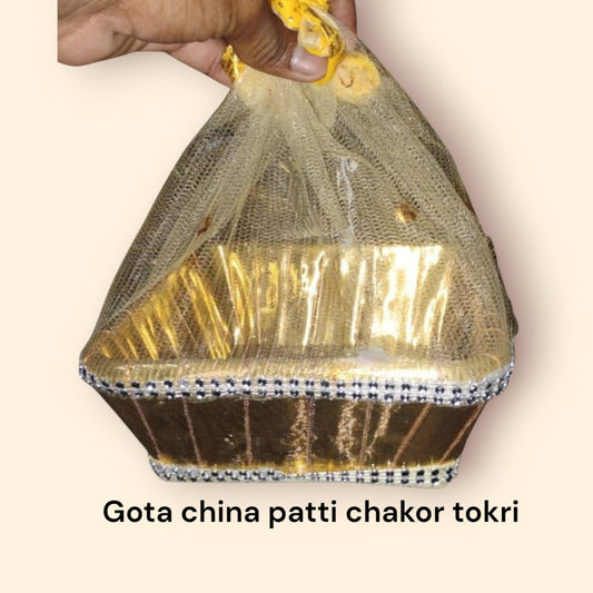 Gota Tokri China Patti Chakor / Golden Gota Tokri China Patti Chakor