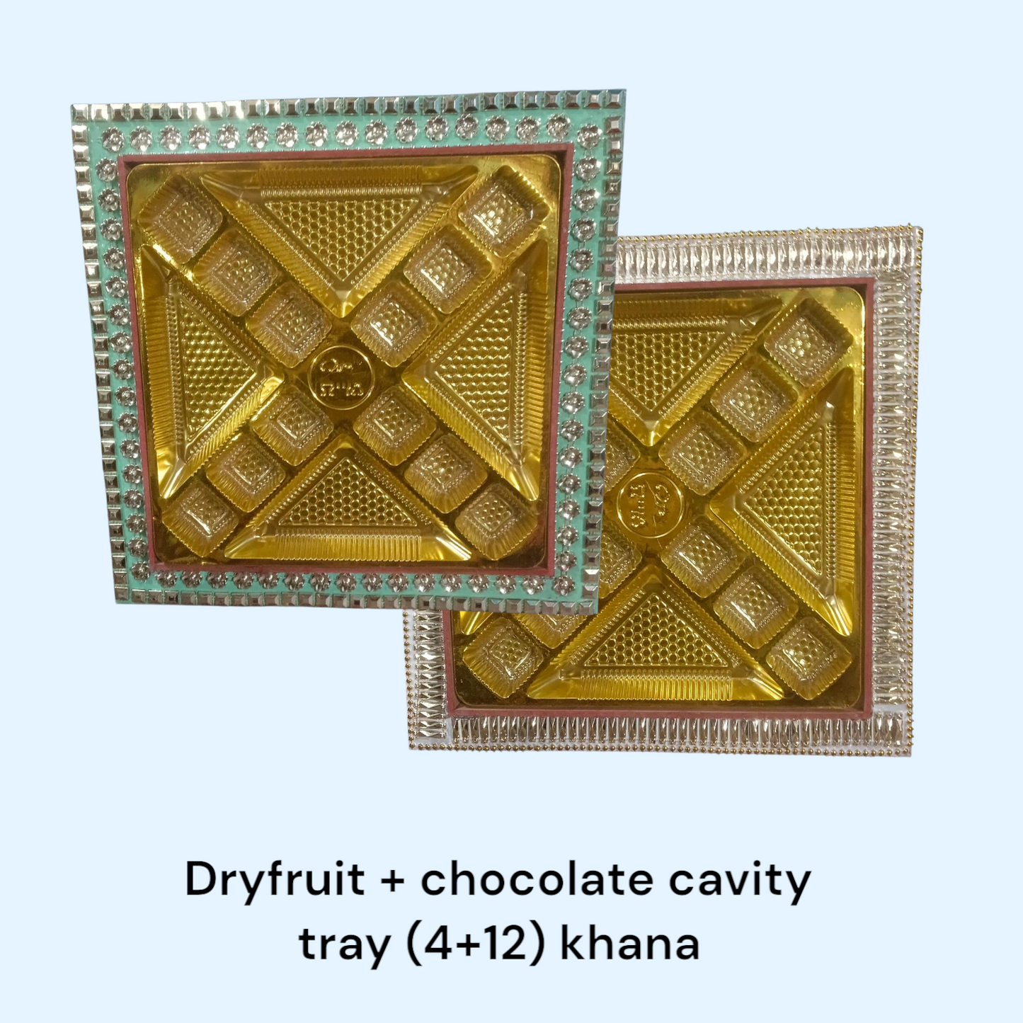 Dryfruit + Chocolate Cavity Tray (4+12) Khana