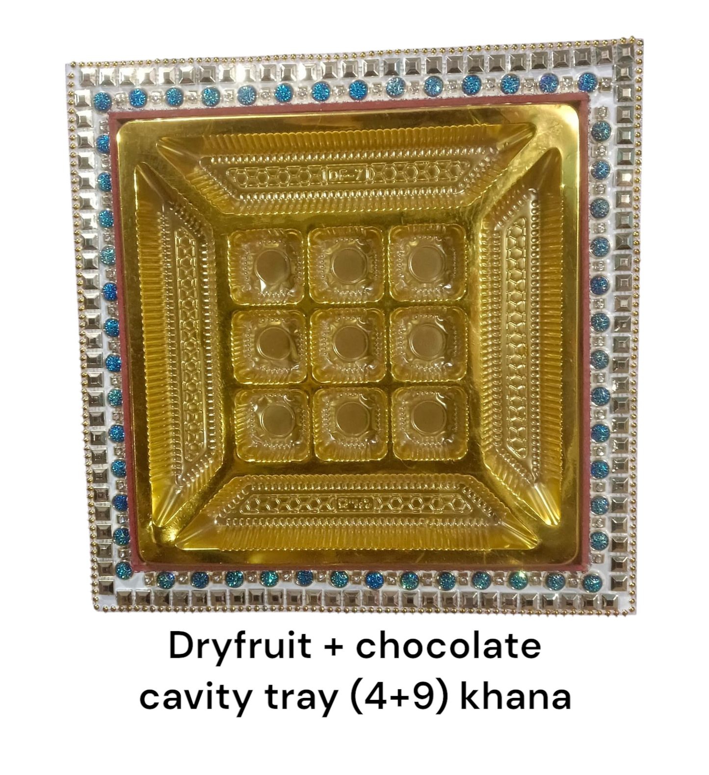 Dryfruit + Chocolate Cavity Tray (4+9) Khana