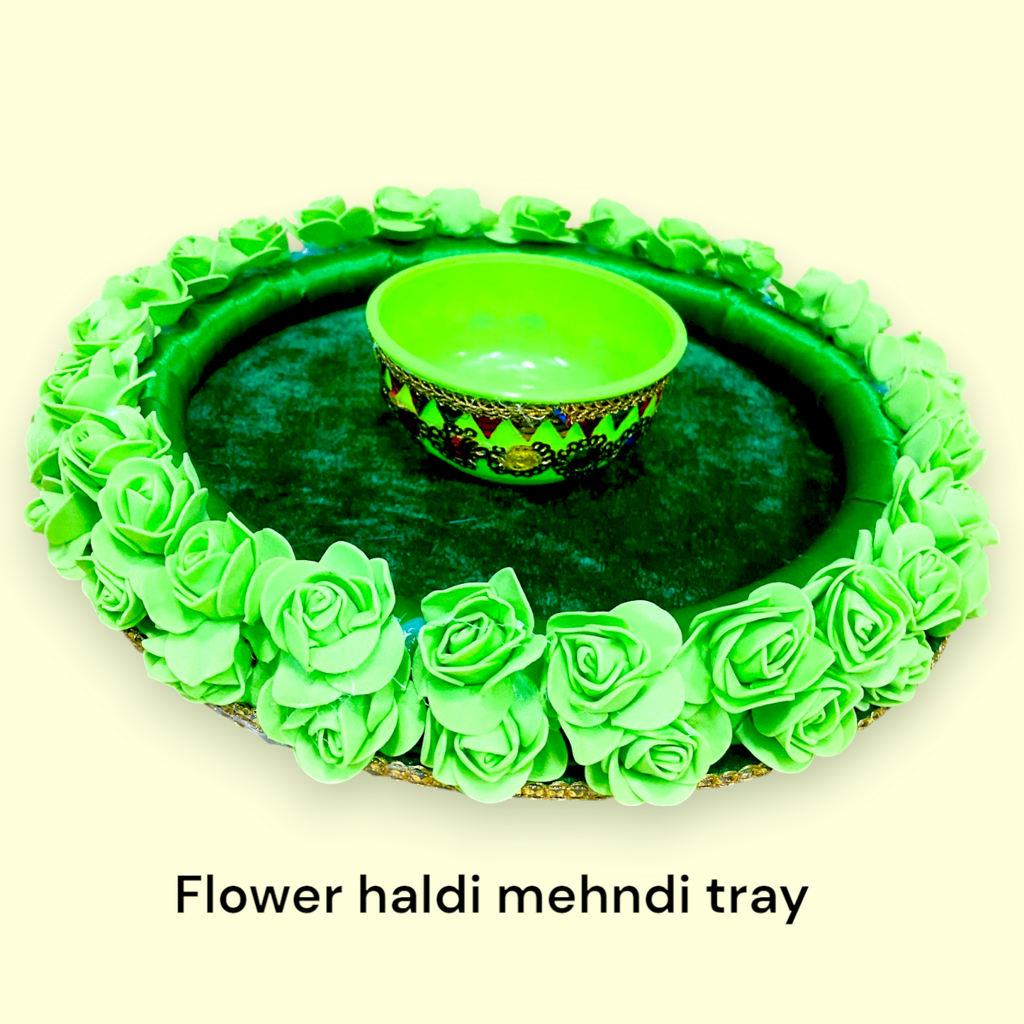 Flower Haldi Mehndi Tray
