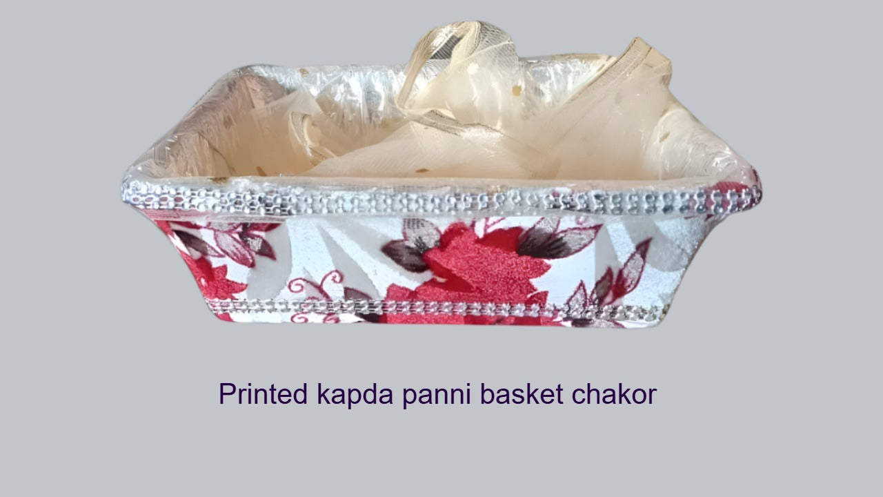 Fancy Panni Tokri Chakor / Rassi Panni Tokri Chakor/ Printed Kapda Panni Tokri Chakor