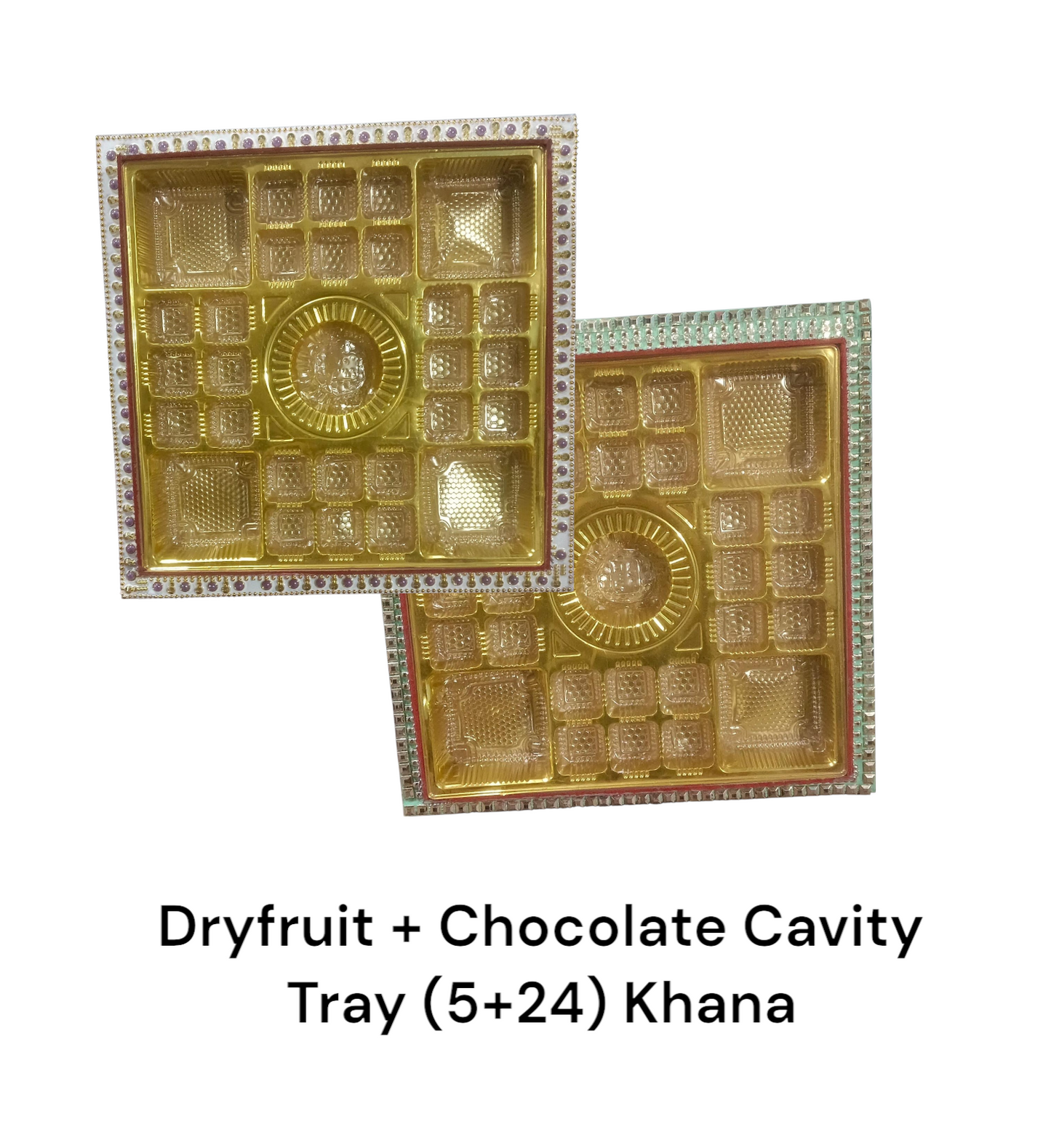 Dryfruit + Chocolate Cavity Tray (5+24) Khana