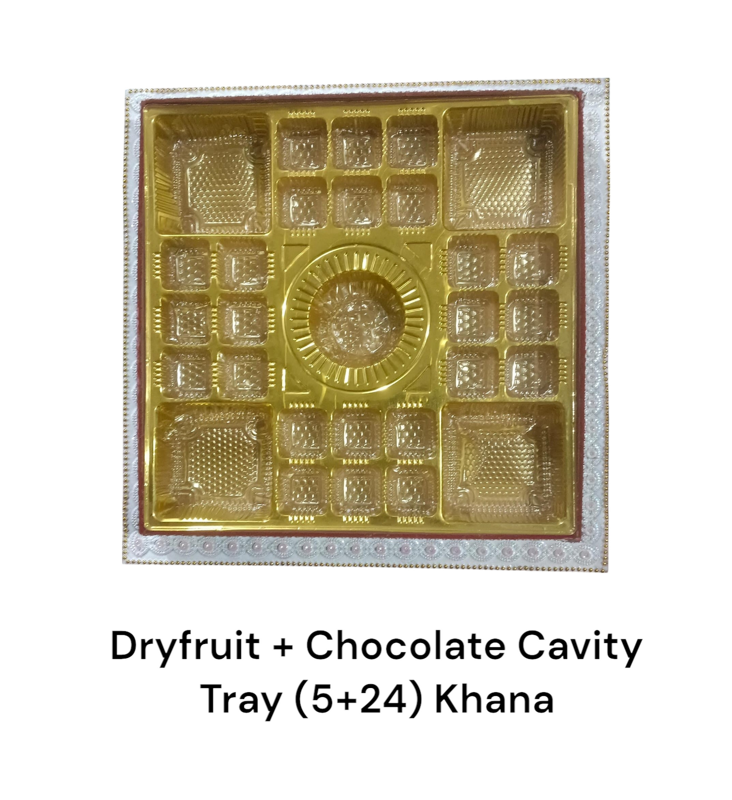 Dryfruit + Chocolate Cavity Tray (5+24) Khana